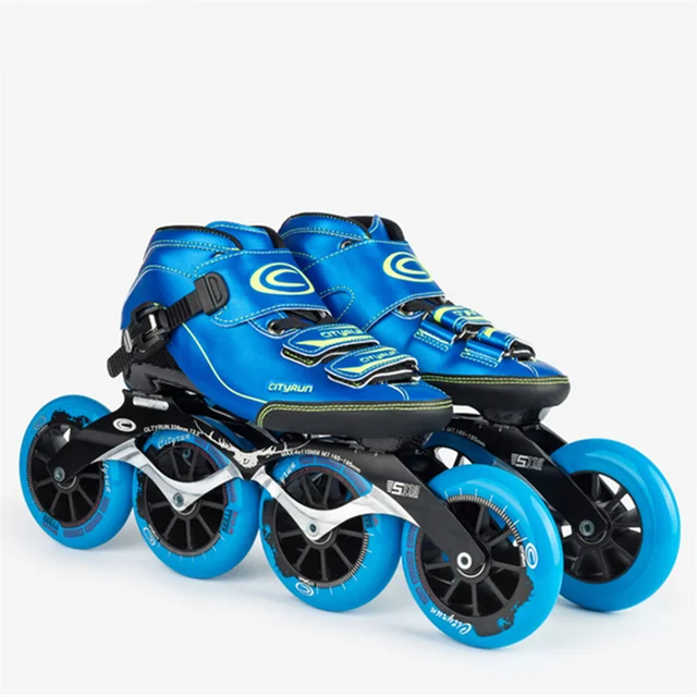 6 layers Carbon Fibre CITYRUN Professional Inline Speed Skates Shoes