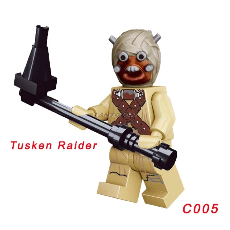

Lele The Force Awakens Tusken Raider Star Wars Finn At-At Scavenger 75081 T-16 Skyhopper Building Block Toy Figures C005