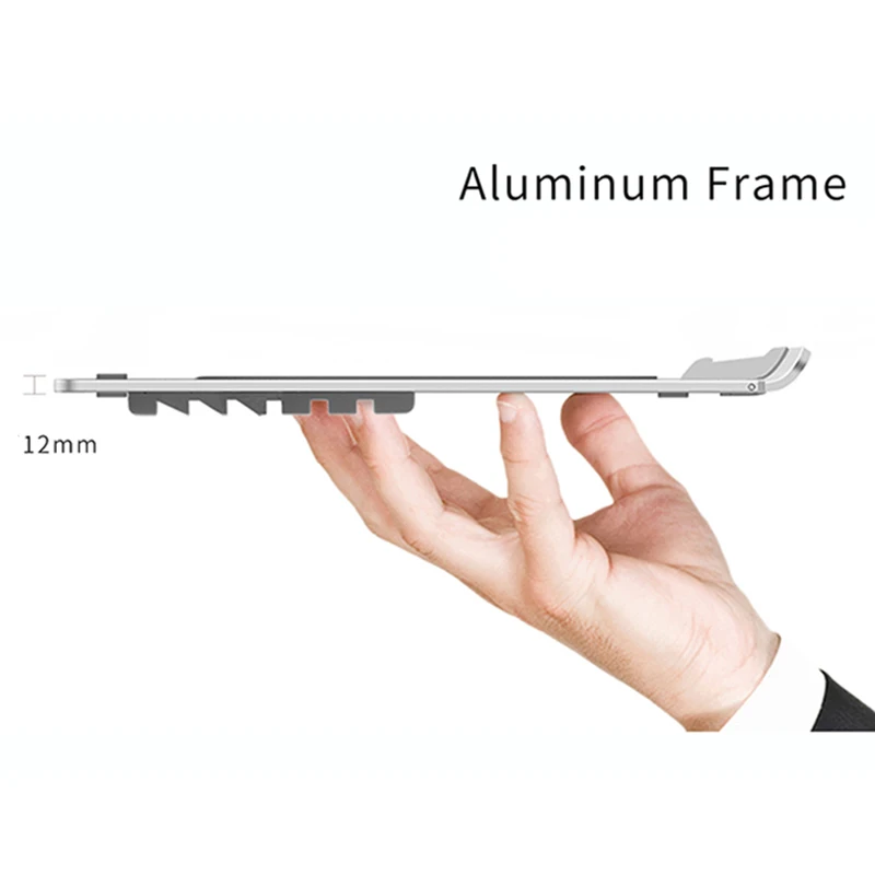 WIWU New 6 Angle Adjustable Aluminum Laptop Stand Holder Office Cooling Cooler Pad Ergonomic Notebook Stand For Macbook/iPad/PC WIWU New 6 Angle Adjustable Aluminum Laptop Stand Holder Office Cooling Cooler Pad Ergonomic Notebook Stand For Macbook/iPad/PC