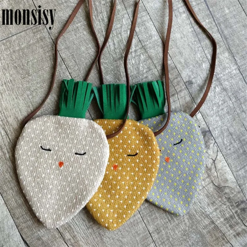 Monsisy Lolita Unisex Baby Coin Purse Bags For Girls Boys Small Change Pouch Bag Carrot Radish Kids Toddler Handbag | Багаж и сумки