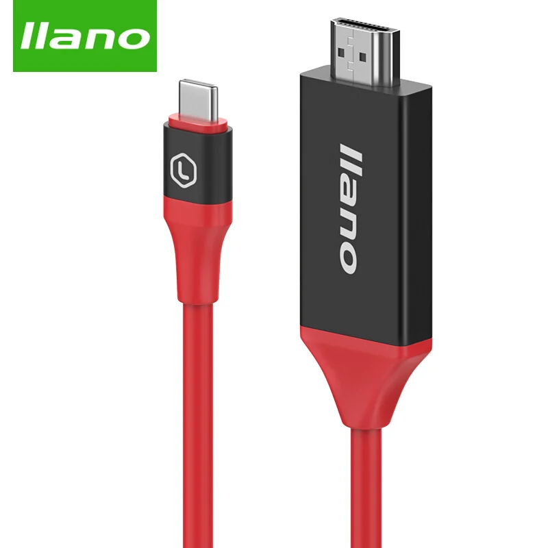 Llano USB C к HDMI кабель Thunderbolt 3 type 4 K * 2 HD дисплей для Macbook samsung dex телефон Chromebook usb |