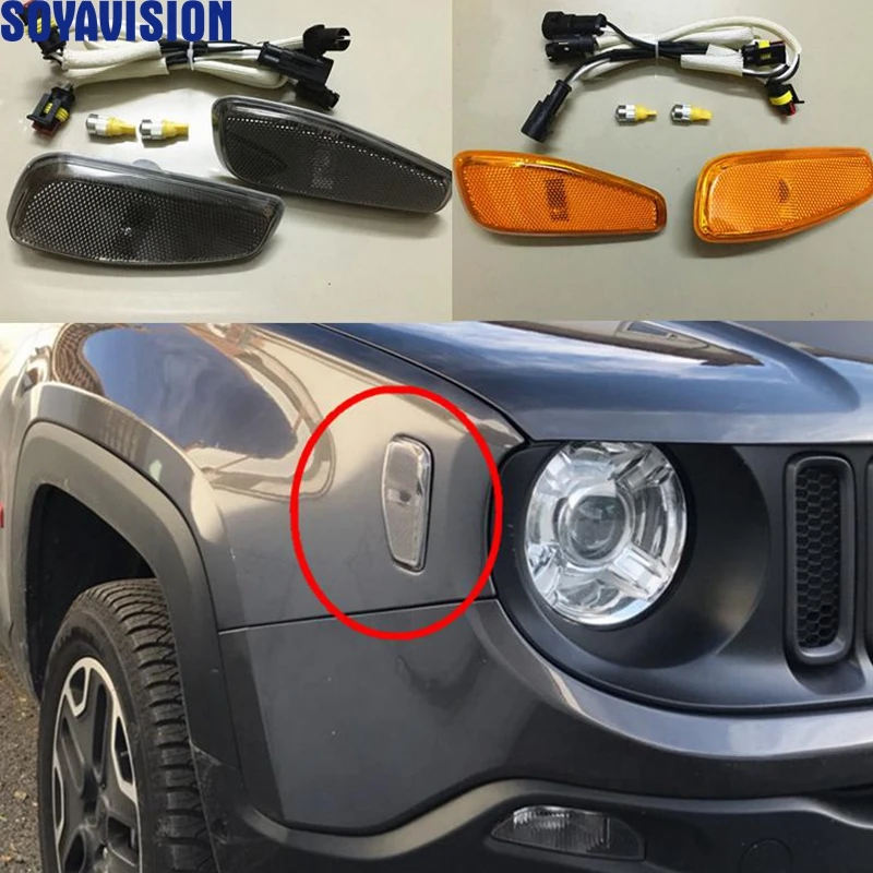 For Jeep Renegade 2014 2016 Side Reflection WarningTurn Signal Light