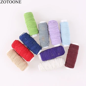

ZOTOONE 10Roll/Set Elastic Thread Set Sewing Machine Yarn Thread Mixed Color Embroidery Threads for Jeans DIY Sewing Accessory D