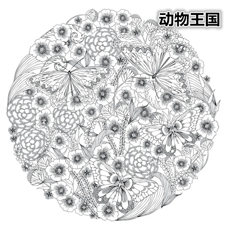 Original English Animal Kingdom Secret Garden Coloring Book Adult Children Relieve Stress Graffiti Painting Drawing Book Book Draw Books Strategybook Book Case Aliexpress