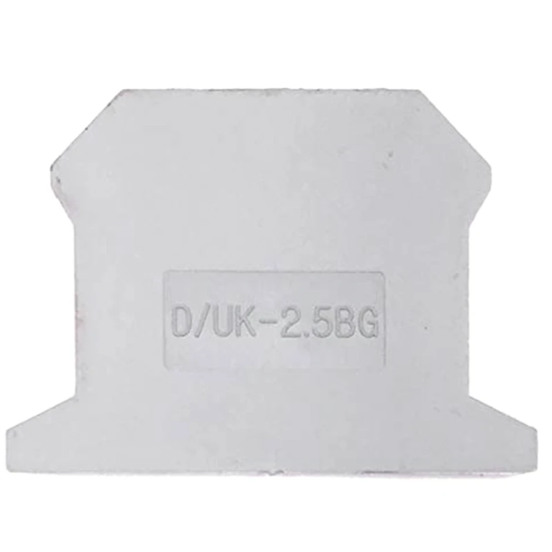 D/Uk-2.5Bg Din Rail Mounted Terminal Block End Cover (Pack Of 100) | Электроника