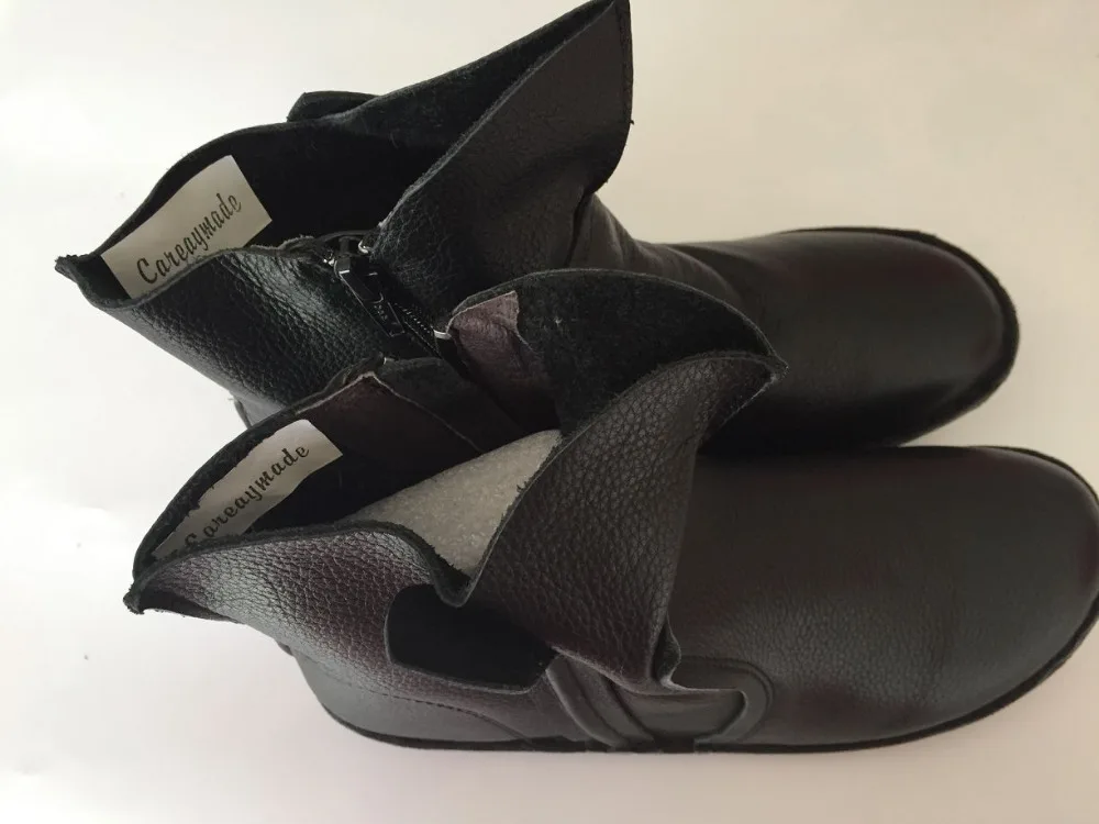 The autumn winter boots 2016 new pure handmade top layer genuine leather boots Retro Leather shoes Sen girls style ankle boots The autumn winter boots 2016 new pure handmade top layer genuine leather boots Retro Leather shoes Sen girls style ankle boots