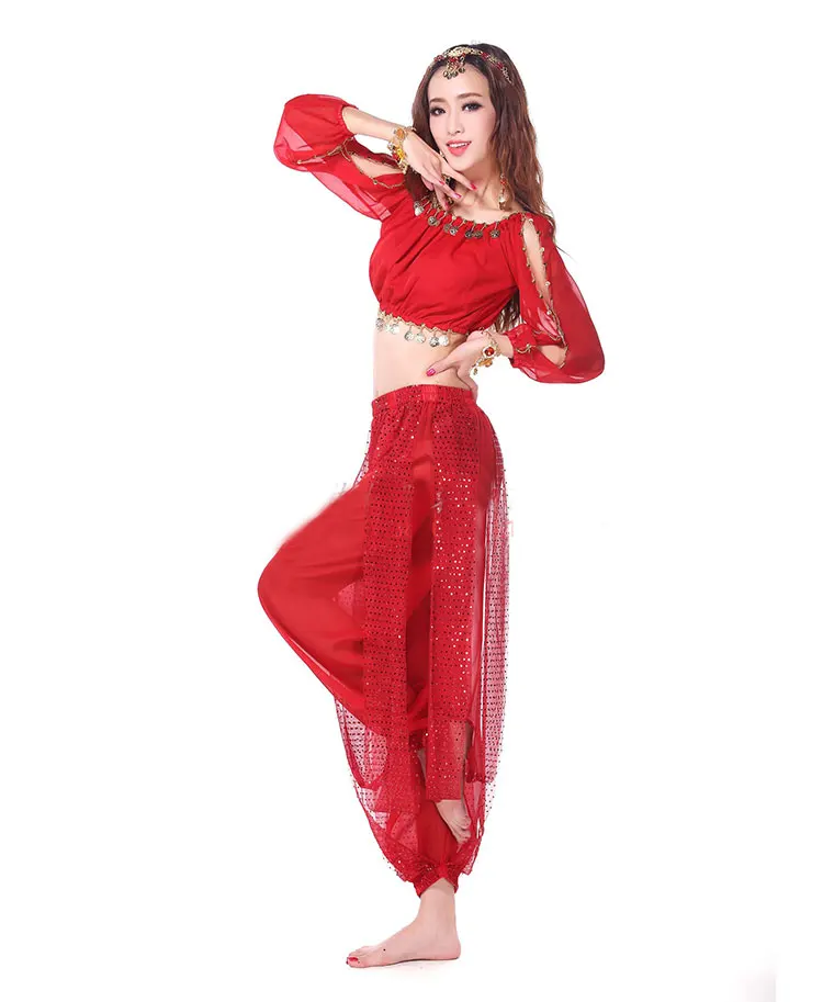 Комплект из 2 предметов костюм для танца живота в стиле East Dance Болливуда набор