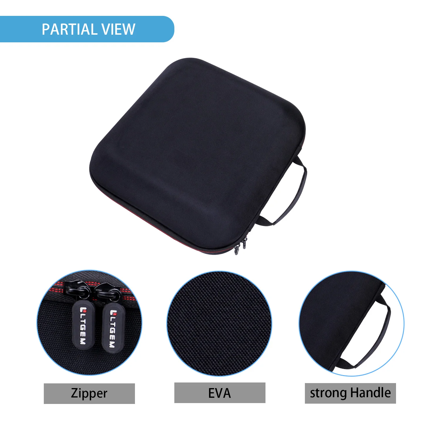 LTGEM EVA Hard Case for Cricut EasyPress 2 Travel Protective Carrying Storage Bag 12x10 Inches 