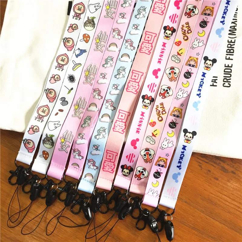 

Mobile Phone Strap Cartoon Cute Lanyard phone hand Neck Strap cord For Keys ID Card S For USB Badge Holder Hang Mobile Rope