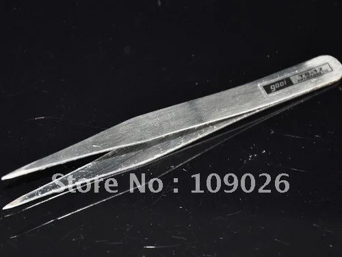

Free Shipping - Straight Nail Art Clipper Pointed rhinestones Tweezers #675