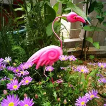 2pcs. европейский Железный Фламинго плагин сад декоративный цветок гладить восхождение стеллажи ZAKKA Садоводство Бакалея