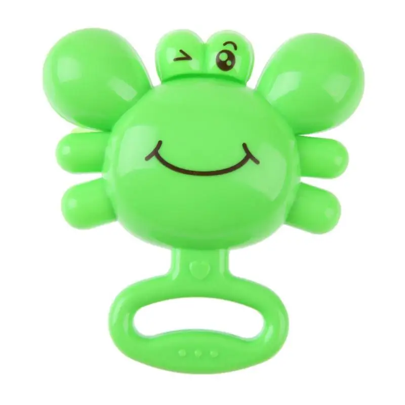 

Newborn Baby Infants Grasping Plastic Crab Hand Ring Bell Rattle Kids Cute Shaking Musical Jingle Educational Toys Gifts