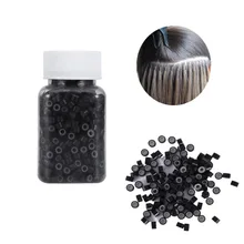 Волосы расширительные кольца практичный силикон микро волосы перо Расширение кольцо из звеньев петли Инструменты Легкий парик аксессуары