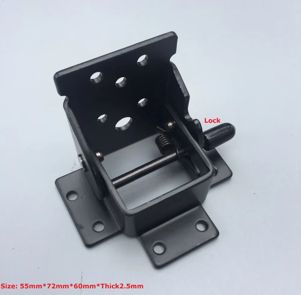 

2Pcs/Lot Premintehdw Locking Folding Foldable Bracket Bar Table Leg Feet Hinge Hinges Screws Furniture RV Matte Black