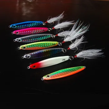 

6pcs 10g/14g/21g/28g Micro Jigs Slow Fishing Lures Bait Spanish mackerel Perch Jigging Crankbait Swimbait Fishing Tackle Hook
