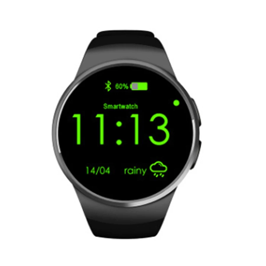 Letine Kingwear KW18 электронные наручные часы для телефона Bluetooth Смарт-часы для мужчин и женщин спортивные Смарт-часы для iOS Android PK KW88 K88h - Цвет: Черный