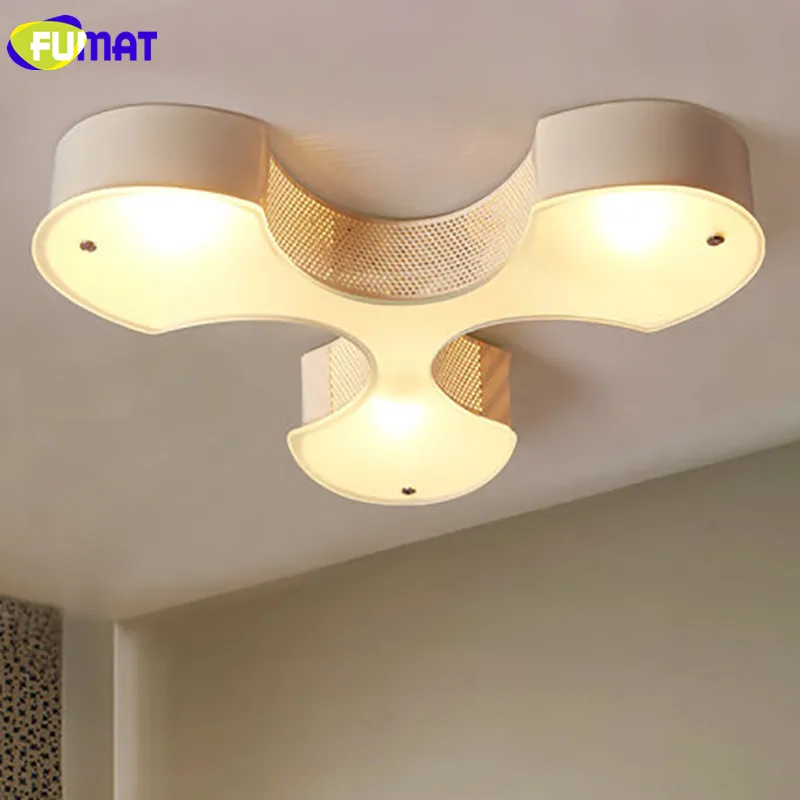 

FUMAT Ceiling Lights Modern Simple Ceiling Lamp Italy Art Plafond Creative Bedroom Study Light White Clover Ceiling Light