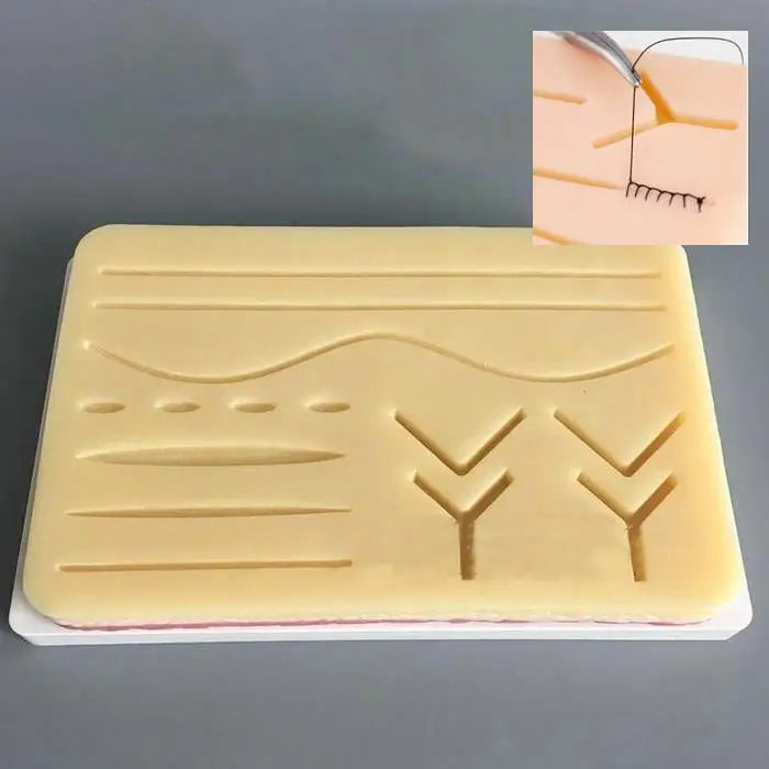 

1pcs silicone model Surgical suture tools, skin suture model operation training instrument tool for Medical/science/Students