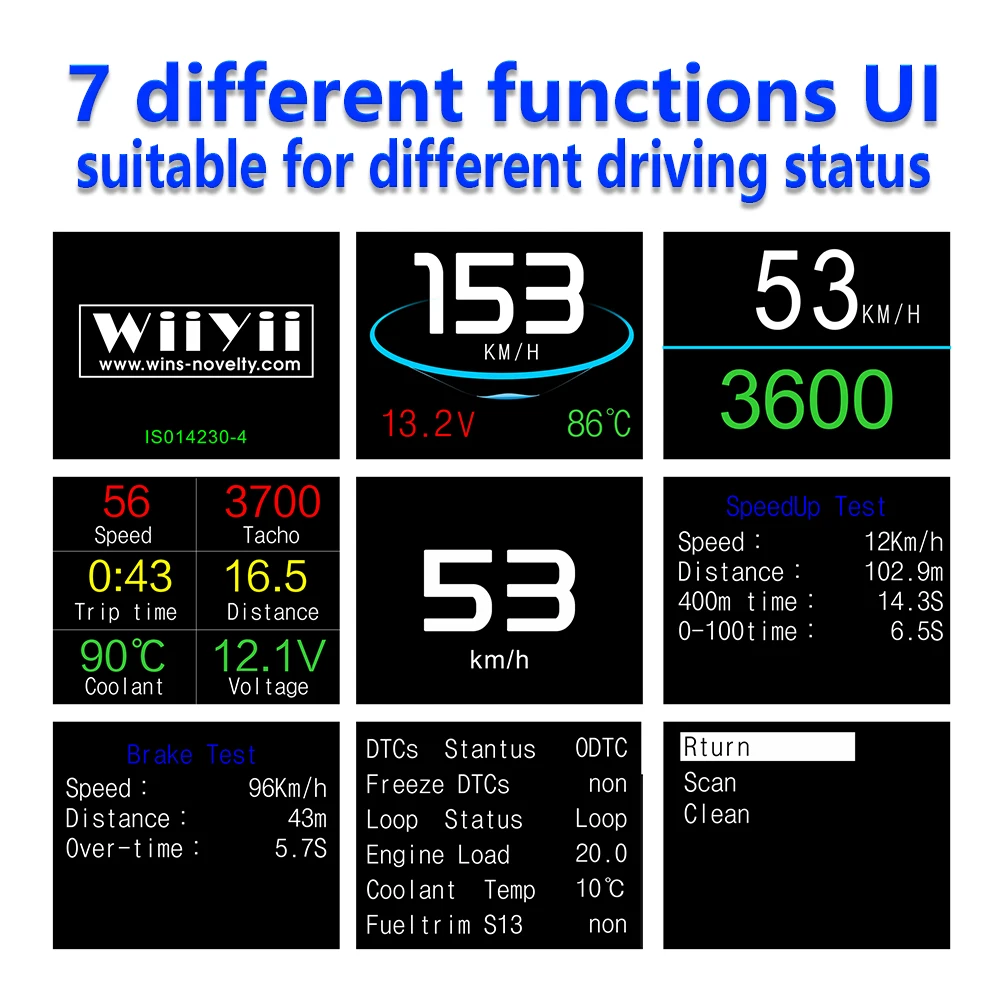 GEYIREN OBD II P10 gps T600 Авто бортовой компьютер Дисплей Автомобильный цифровой OBD ВОЖДЕНИЯ LED Дисплей HUD head до Дисплей для любых автомобилей