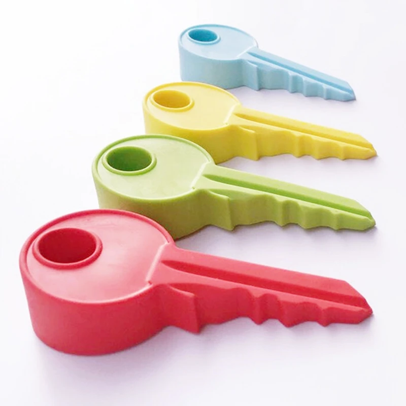 

Silicone Rubber Door Stopper Cute Key Style Home Decor Finger Safety Protection Wedge Kid Baby Safe Doorstop