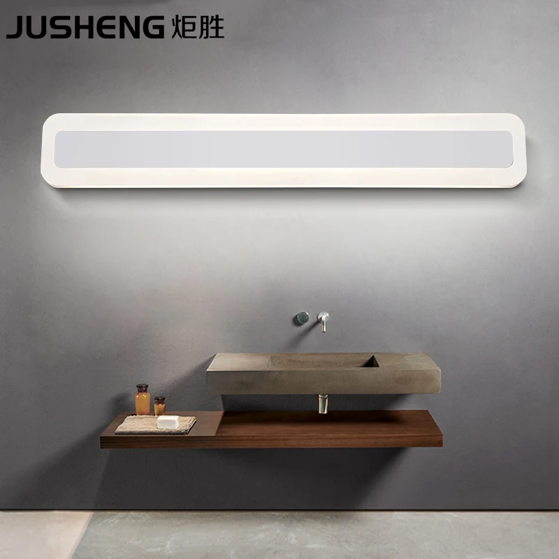 JUSHENG Square LED Bathroom Lights Indoor top mirror Acylic Vintage LED Wall Lamp 40cm / 50cm long 100-240V AC