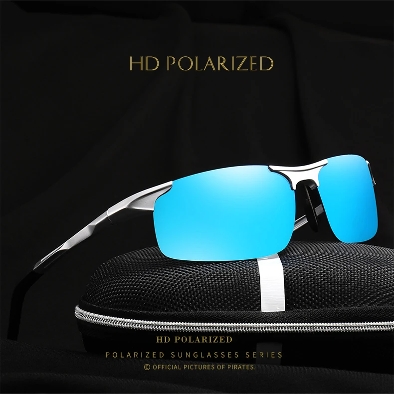 Для Мужчин Поляризованные Очки Ночное видение очки Для мужчин бренд солнцезащитных очков Алюминий магния водителей оттенков UV400 Zonnebril Mannen