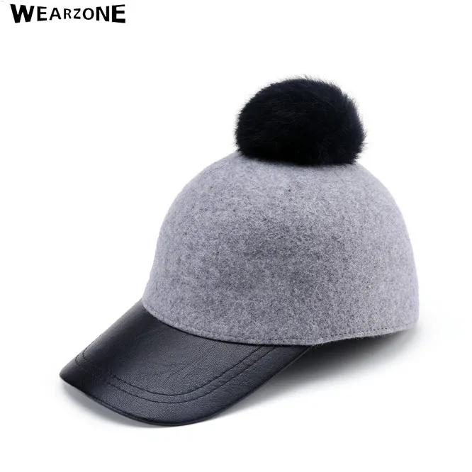 Wearzone, шерсть, Pom, бейсболка для женщин, Pom, Snapback, Snapback, шапки, bone, бейсболка Gorras planas, бейсболка w