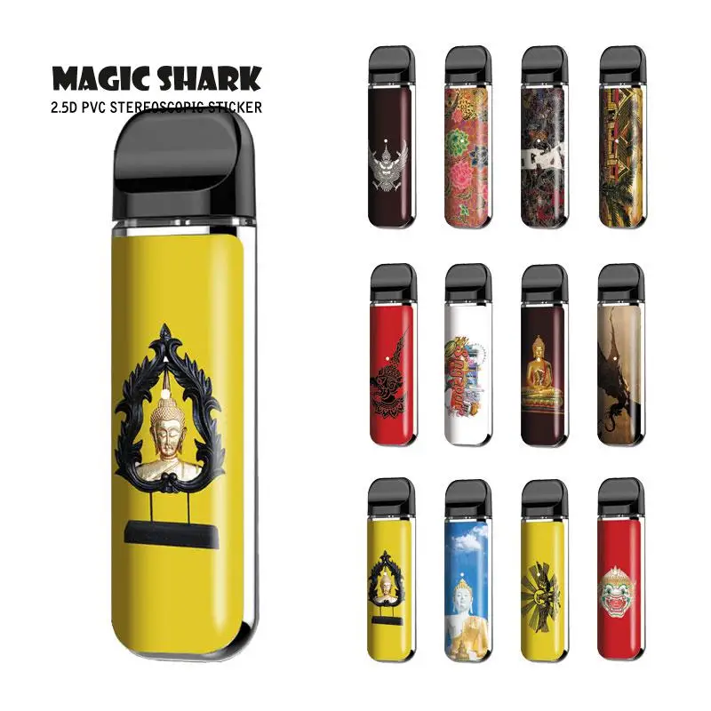 

Magic Shark Buddhism Sakyamuni Buddha Statue Singapore Dragon Bumpy PVC Sticker for Smok Novo 067-078