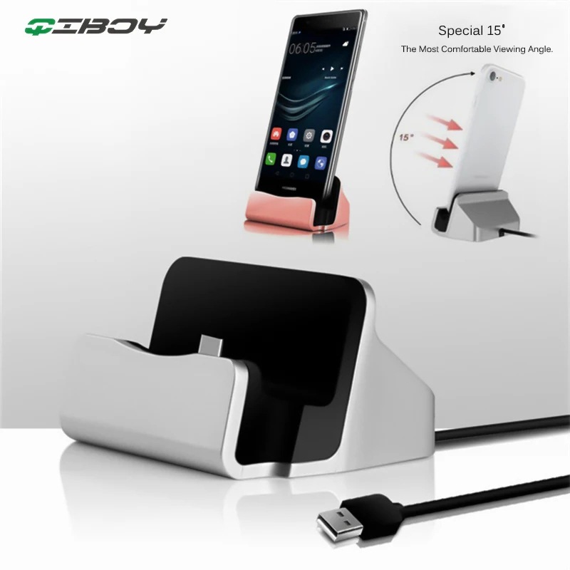 

Docking Station Charger For iPhone Android Type C Desktop Charging Port Sync Cradle Dock Stand Holder Micro USB-C Phone Chargers