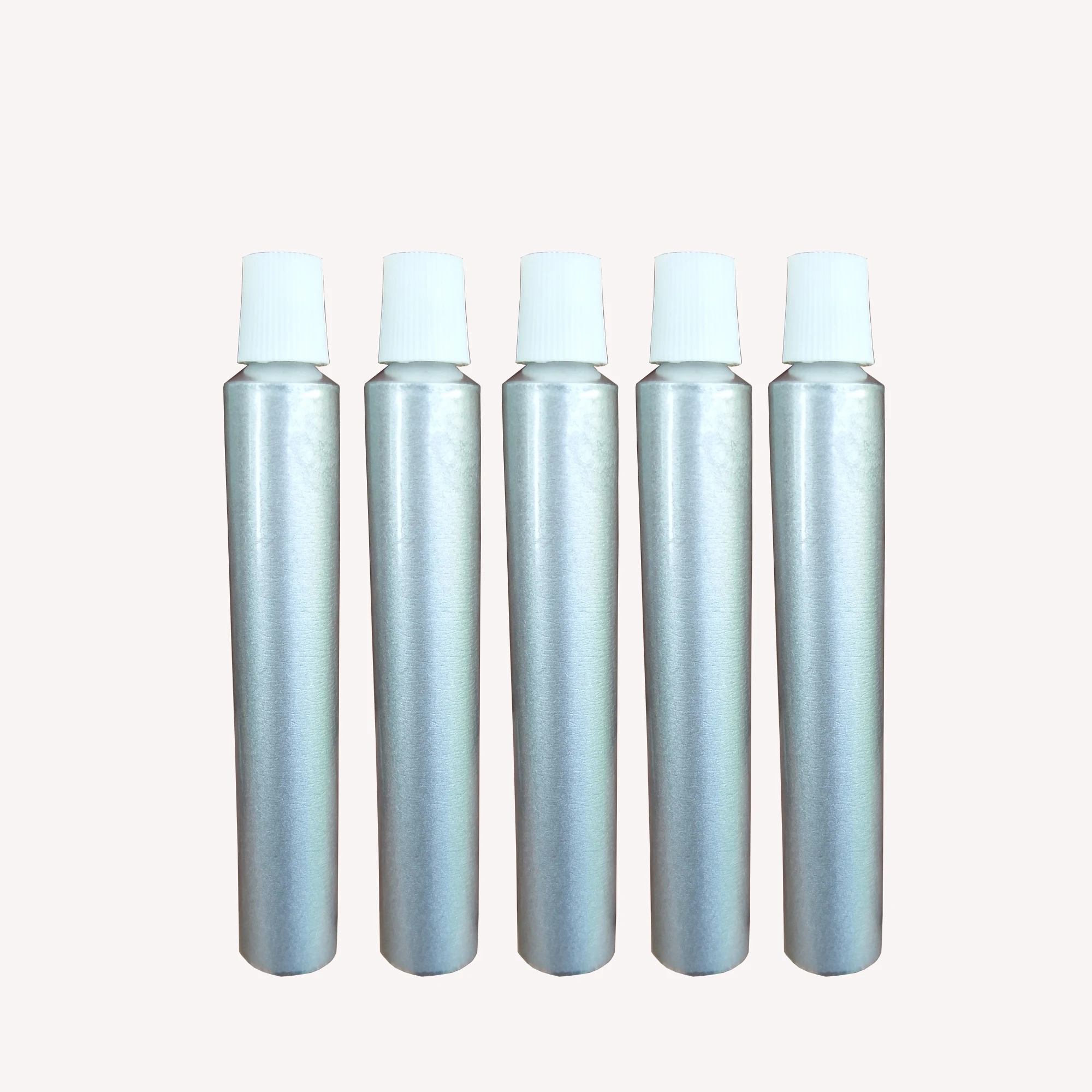 10pcs Silver Aluminum Empty Toothpaste Tubes w/ Needle Cap Unsealed 5ml 10ml 30ml