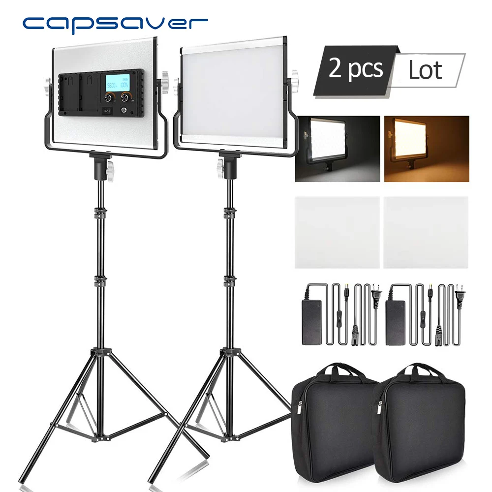  capsaver L4500 Photography Lighting LED Video Light Photo Lamp Dimmable 3200K-5600K 15W CRI 95 Meta - 33041201301