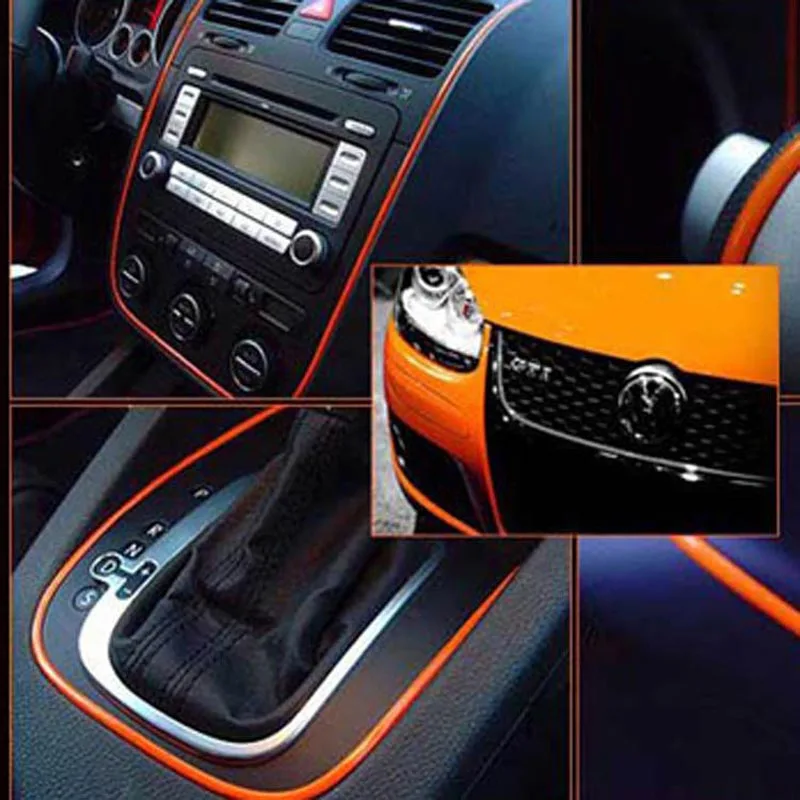 

5meters Car Interior Sticker trim strip line Decoration Decal indoor DIY Body Car 3M Strip Sticker Line Thread Car Accessories