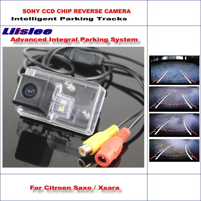 

Liislee For Citroen Saxo / Xsara Reverse Rear Camera Intelligent Parking Tracks Backup / Dynamic Guidance Tragectory