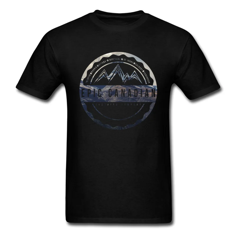 Printed Camisa Top T-shirts Family ostern Day Short Sleeve Crew Neck Tees 100% Cotton Fabric Men's Casual Tops & Tees Epic Canadian Clothing Company Photo Logo black