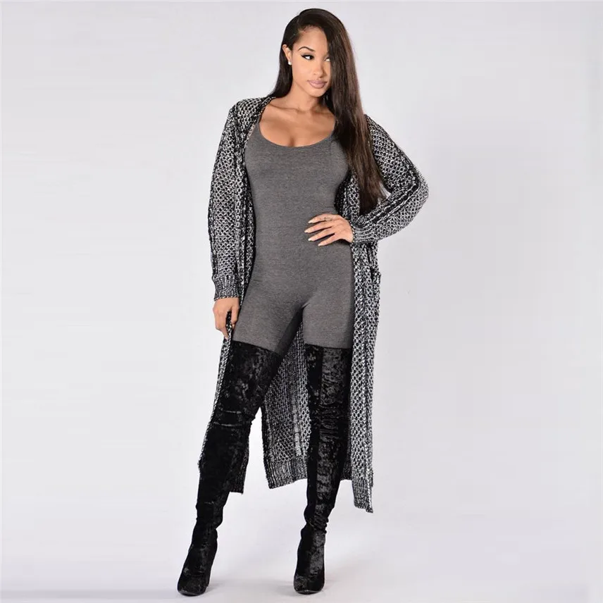 

SZYADEOU New Women Casual Sleeveless Bodycon Romper Jumpsuit Club Bodysuit Long Pants lenceria body feminino para mulheres Y*