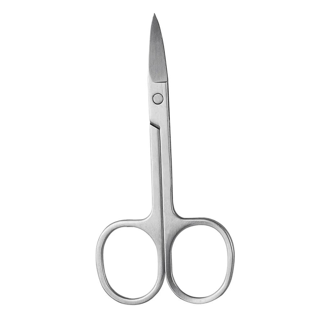 Curved Eyelash Eyebrow Nose Hair Scissor Remover False Lash Trimmer Cutter Makeup Tool