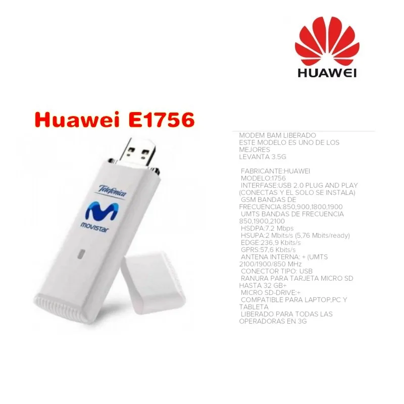 Huawei e1756 7.2 м 3G usb беспроводного модема