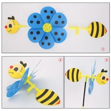 3D ветряная мельница "сделай сам" насекомое ветряная мельница Ветроуказатель Спиннер детские игрушки дворовый садовый декор внешний вид балкона