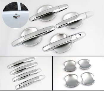 

For Honda Civic 4 Door Sedan 2006 2007 2008 2009 2010 2011 New Chrome Door Handle + Cup Bowl Cover Free Drop Shipping