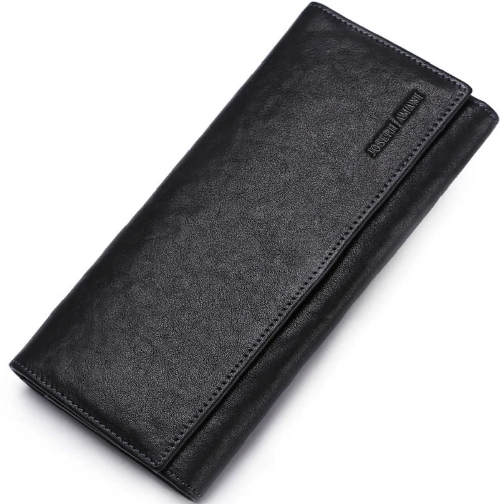 

High Quality Genuine Leather Men Wallets Long Purse Male Large Capacity Zipper Purse Wallet Carteira Masculina Billetera Hombre