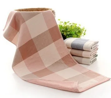 Новинка хлопок махровое муслиновое полотенце для лица s для взрослых 2 шт./лот toalha 34x76 см для ванной комнаты - Цвет: PINK