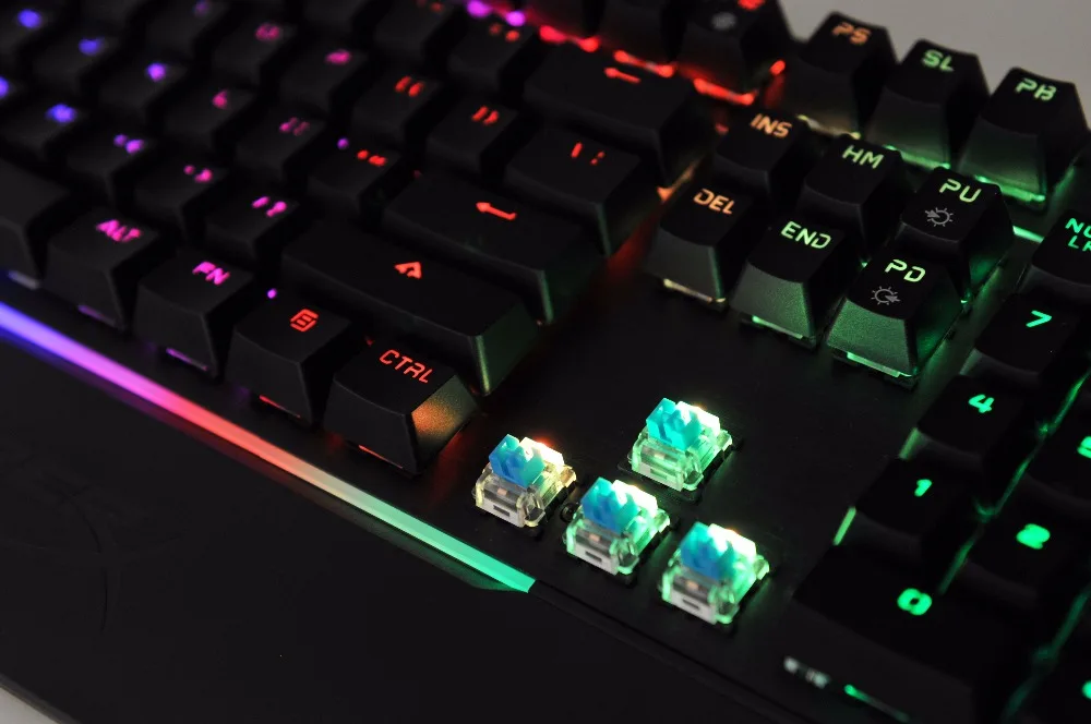 kingston hyperx mars rgb mechanical gaming keyboard adjustable key