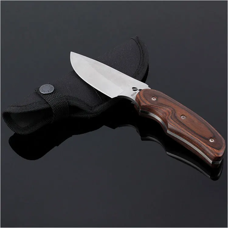Binoax Multifunction Straight EDC Survival Hunting Knife Outdoor Camping Tools with Bag