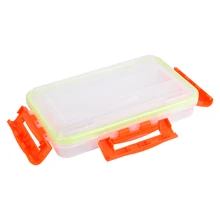 2 размера прозрачная видимая прозрачная коробка для рыболовных приманок рыболовные приманки Крючки снасти с тремя боковыми защелками Аксессуар Коробка Для Хранения Чехол