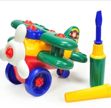 Free shipping Baby educational toys disassembling glider plane plastic model kits building combination blocks children toys 1pcs