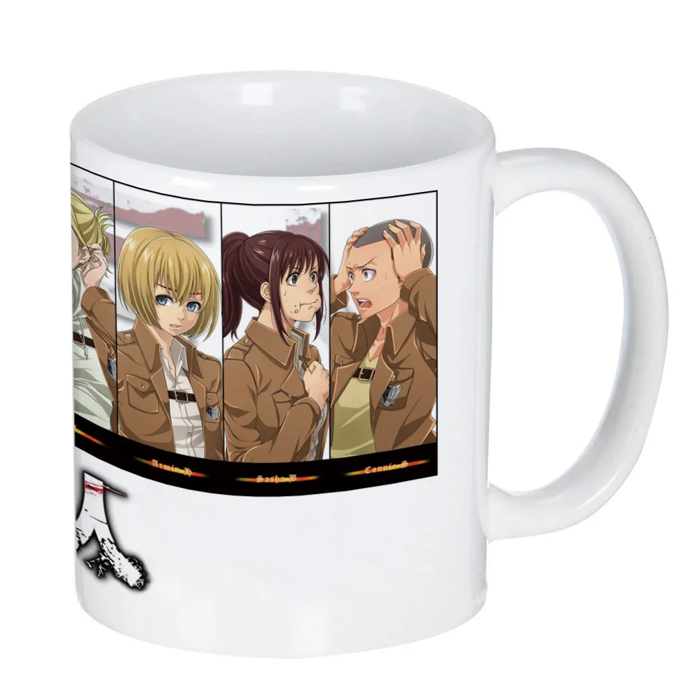 Молоко чай кофе кружка, керамическая кружка с атакой на Титанов печати Levi tea m членов