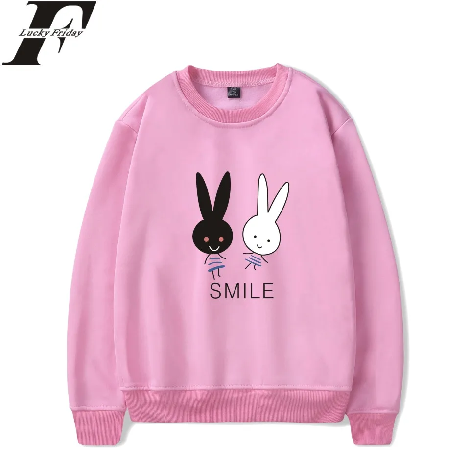 LUCKYFRIDAYF 2017 Kpop Kawaii Rabbit Harajuku Casual Hoodies Women