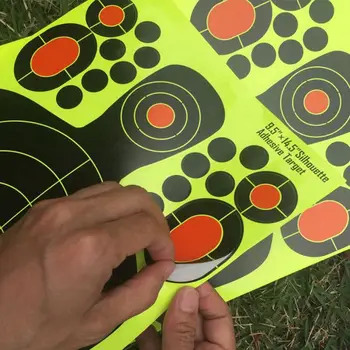 

LGFM-10PACK Realistic 9.5x12.5 inches Targets for Shooting paster sticker paper,roll packaged not folded