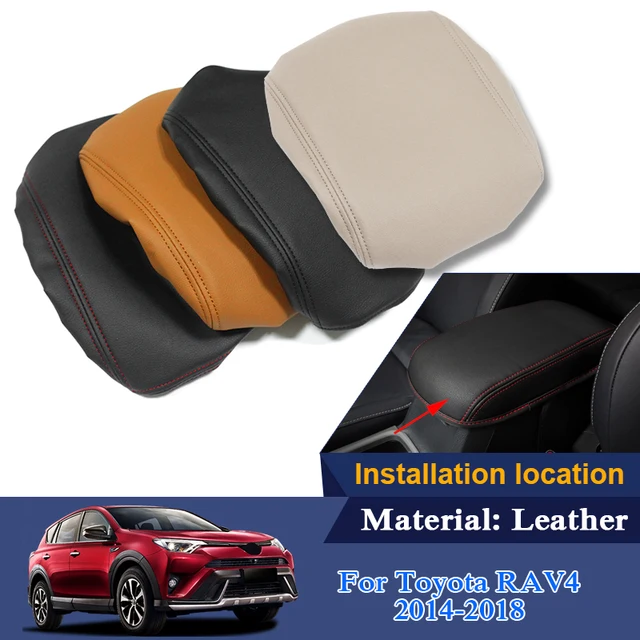 Leather Car Armrest Pad Covers Center Console Auto Seat Armrests Box