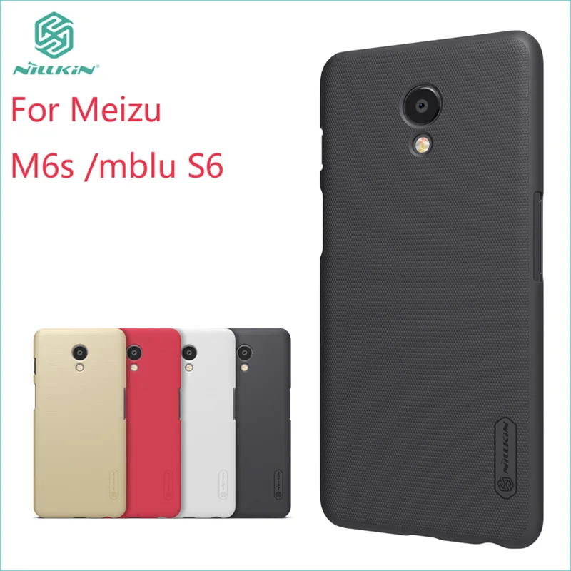 

Nillkin Case For Meizu M6s Cover Plastic Case For Meizu M6s mblu S6 Cover High Quality Super Frosted Shield Hard Case